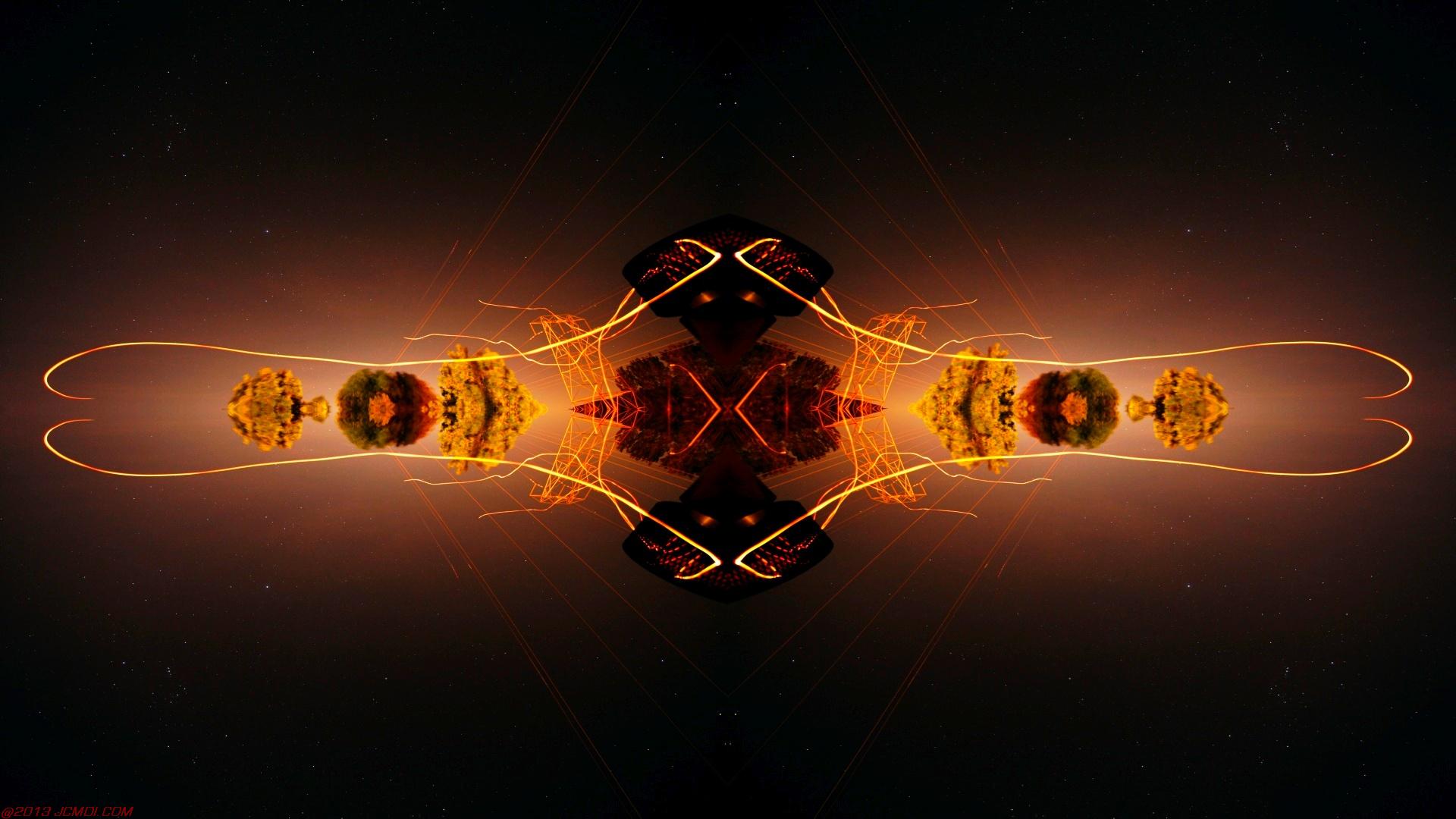Chimney Sparks Abstract Artwork Timelapse Still Images